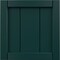 Ekena Millwork 12"W x 12"H True Fit PVC Framed Board-n-Batten Shutters Sample, Thermal Green SAMPLE-TFPBFFG - alternate 1